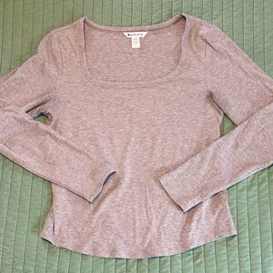 Athleta Women's Heather Gray Long Sleeve Tee